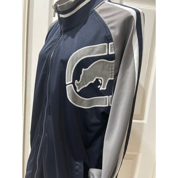 ECKO UNLIMITED TRACK JACKET RHINO BLUE/GRAY STREETWEAR RETRO SZ XL made 2015 - Picture 6 of 15